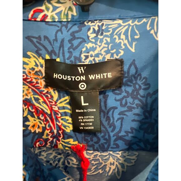 NWT Houston White & Target size large mens colorful button down shirt - Picture 2 of 2